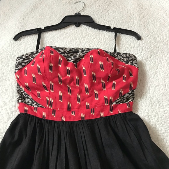 Silence&Noise strapless summer dress.Size Small - Picture 3 of 7